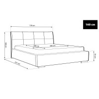 Ágyrácsos ágy - TYP07 [160 cm]