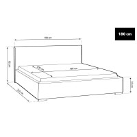 Ágyrácsos ágy - TYP11 [180 cm]