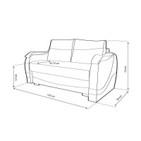 Kanapé - RAFI 2-es (ágyazható)