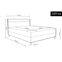 Klasszikus franciaágy - HEKTOR  [180 cm]