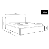 Ágyrácsos ágy - TYP01 [160 cm]