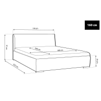 Ágyrácsos ágy - TYP06 [160 cm]