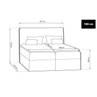 Boxspring ágy - TYP50 [180 cm]