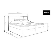 Boxspring ágy - TYP57 [160 cm]